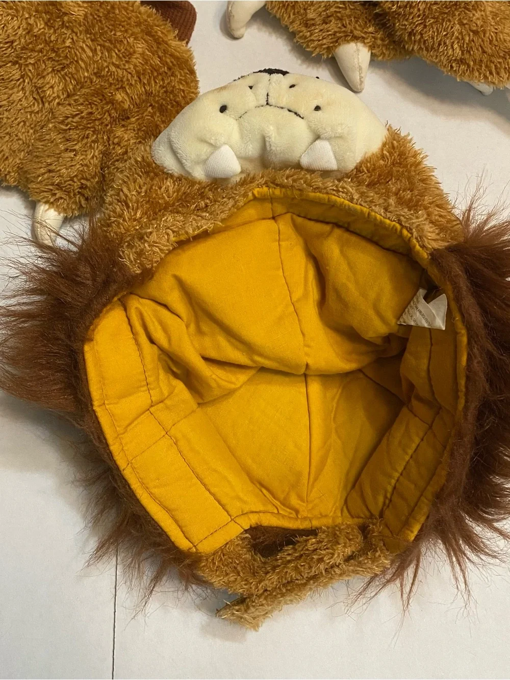 Plush Children’s Lion Dress‑Up Set – Headpiece, Paw Gloves & Paw Feet Covers